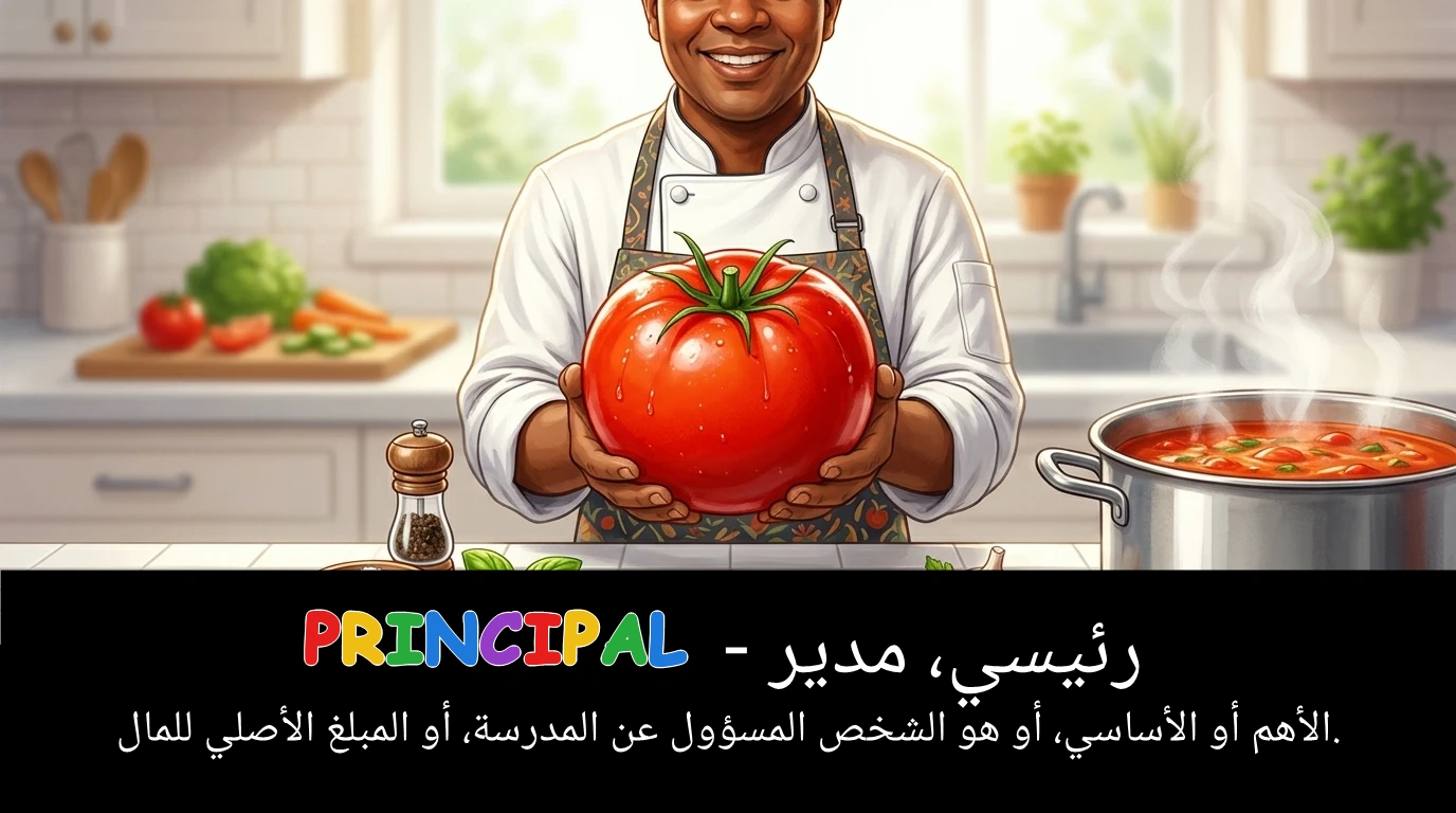 Arabic Illustration for principal